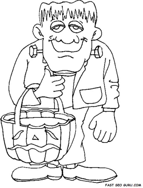 halloween coloring pages frankenstein