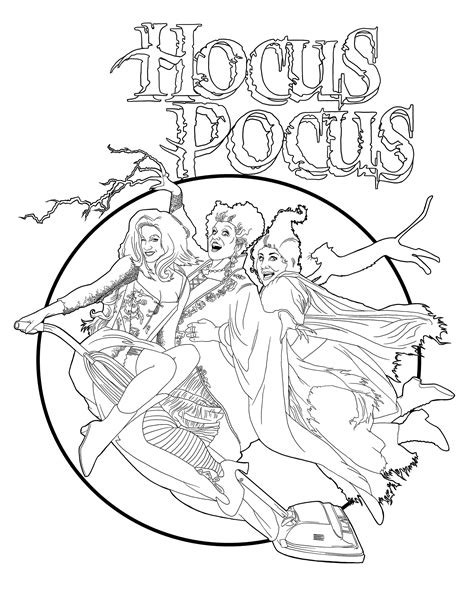 halloween coloring pages hocus pocus