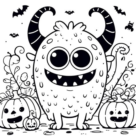 halloween coloring pages monsters