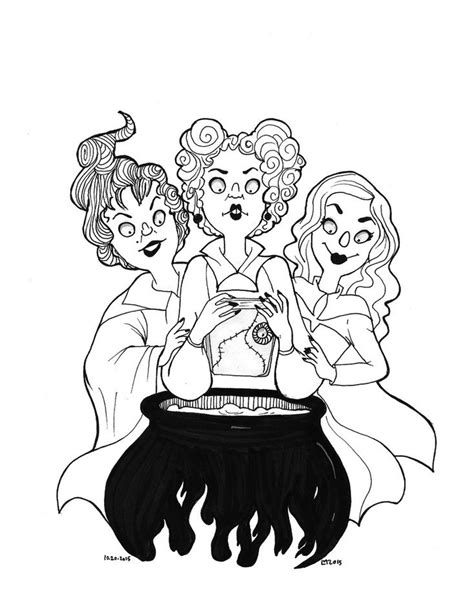 halloween hocus pocus coloring pages