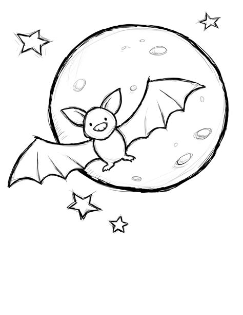 halloween moon coloring pages