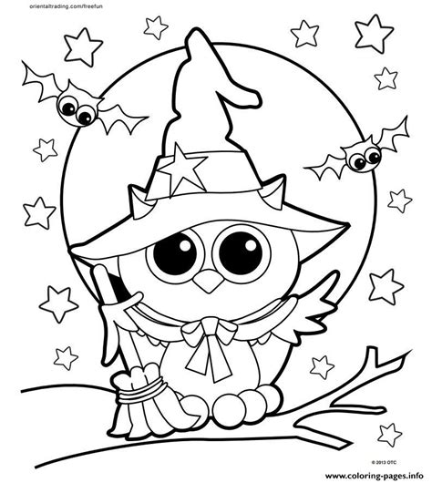 halloween owl coloring pages