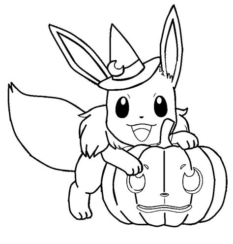 halloween pokemon colouring pages