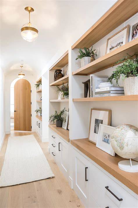 hallway built in cabinets