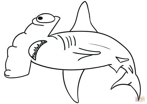 hammerhead shark coloring pages