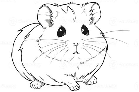 hamster coloring page