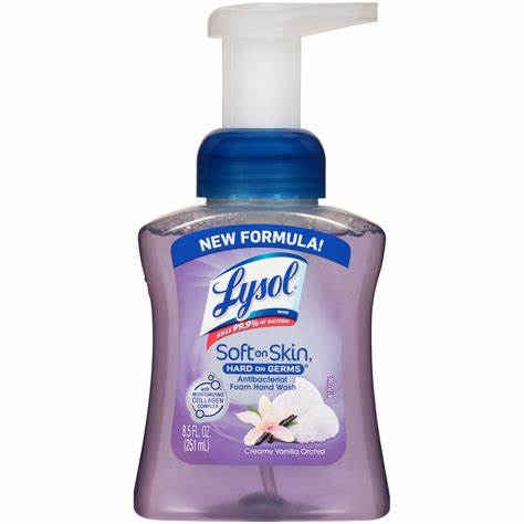 hand soap and sanitizer