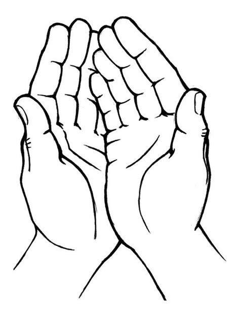 hands coloring page