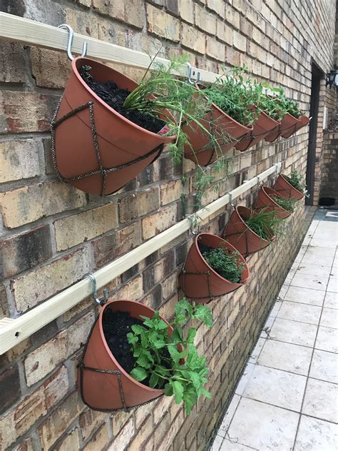 hanging herb pots