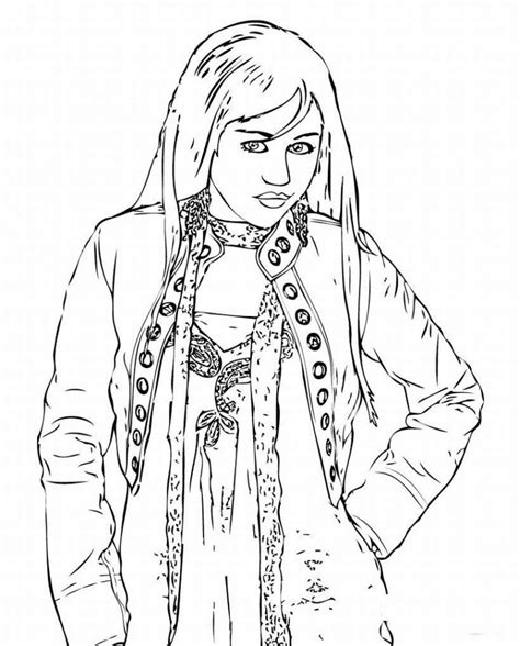 hannah montana coloring pages