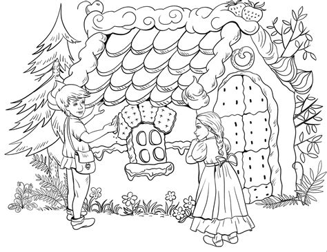 hansel and gretel coloring pages