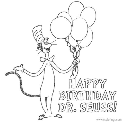 happy birthday dr seuss coloring pages