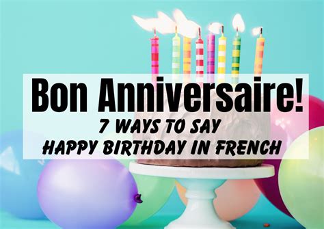 happy birthday in french