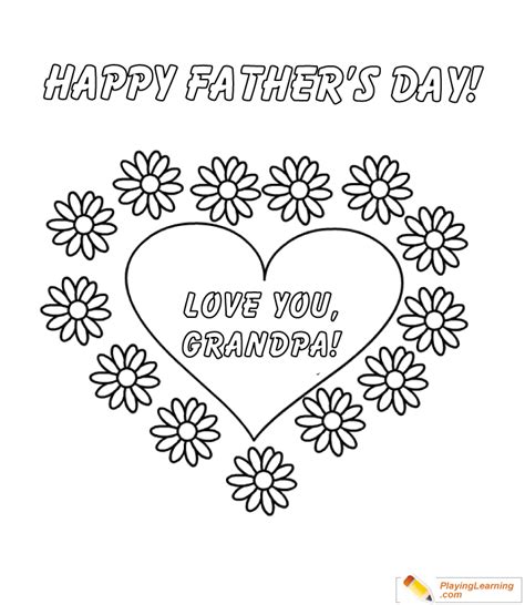 happy father's day grandpa coloring pages