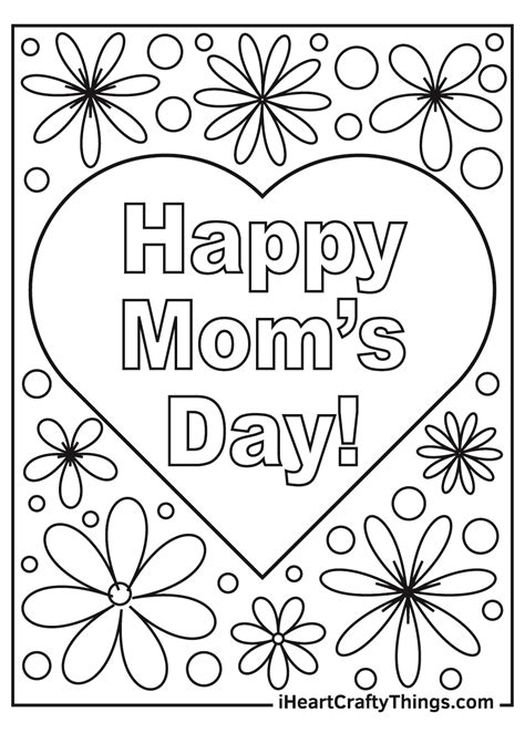 happy mothers day coloring pages