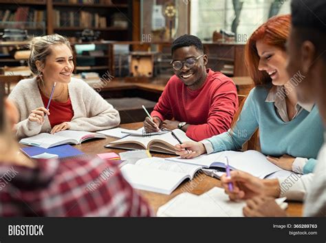 Happy Students Studying