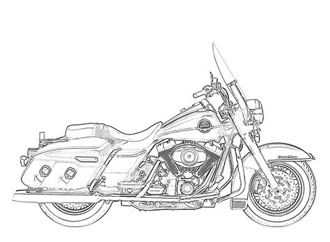 harley davidson coloring pages