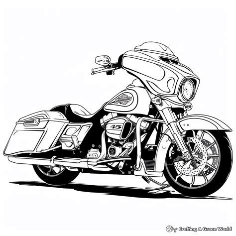 harley davidson coloring pages