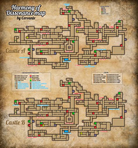 Harmony Of Dissonance Walkthrough Map