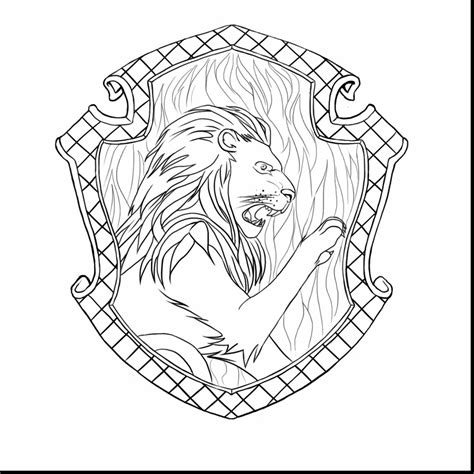 harry potter gryffindor coloring pages