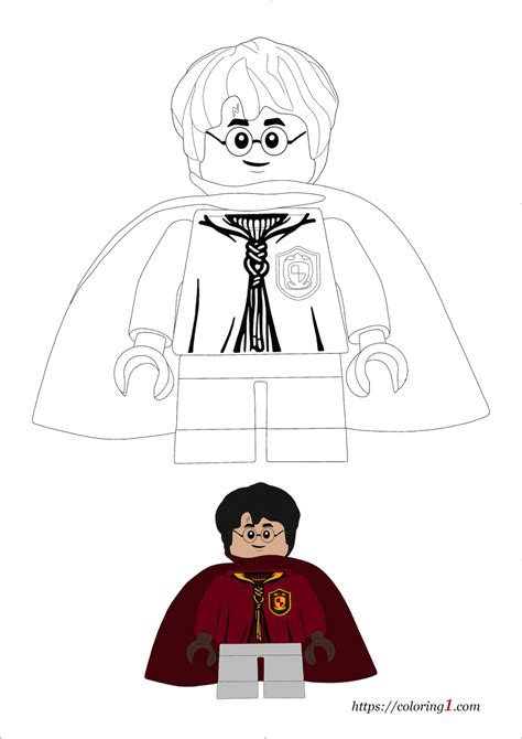 harry potter lego coloring pages