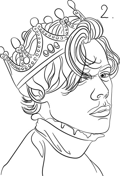 harry styles coloring pages