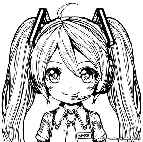 hatsune miku coloring pages