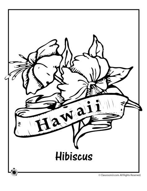 hawaiian coloring pages printable