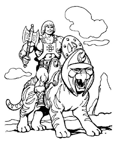 he man coloring pages