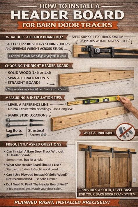 header board for barn door