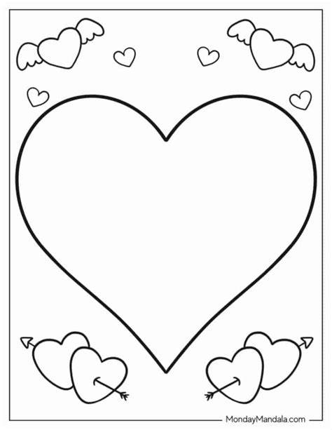 heart coloring pages pdf