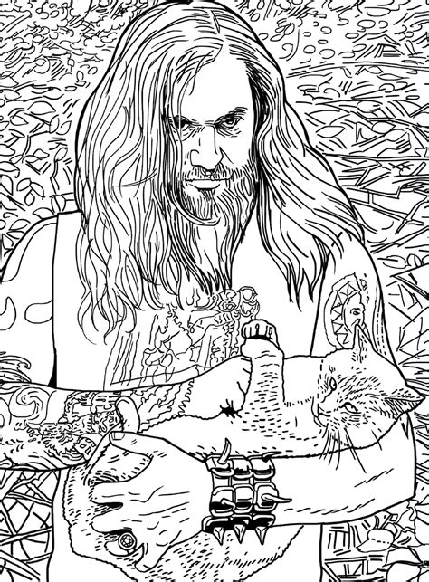 heavy metal coloring pages