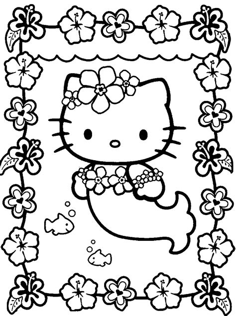 Hello Kitty Coloring Page Printable
