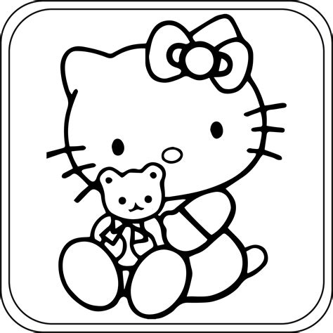 hello kitty coloring sheet