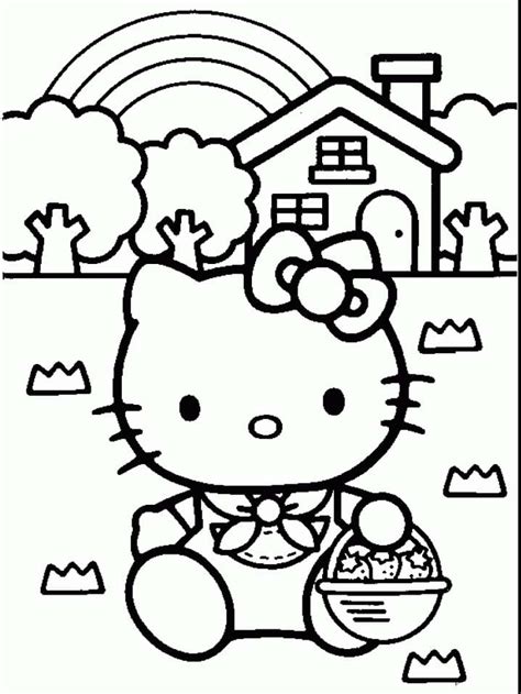 Hello Kitty Outline Printable