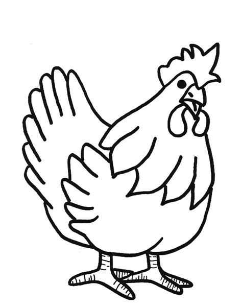 hen coloring pages