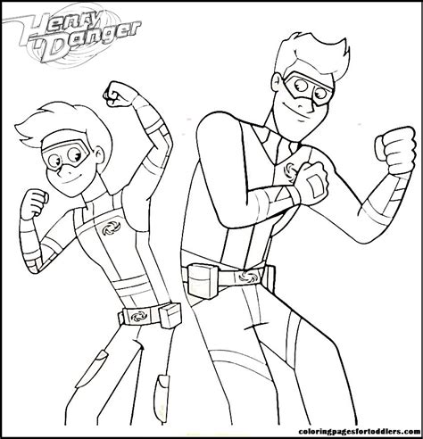 henry danger coloring pages