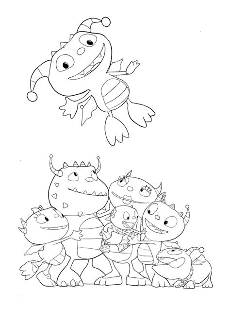 henry hugglemonster coloring pages