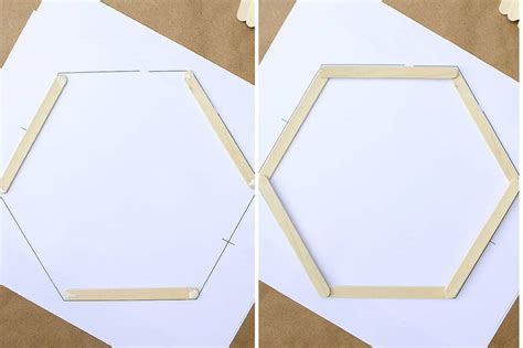 Hexagon Popsicle Stick Template