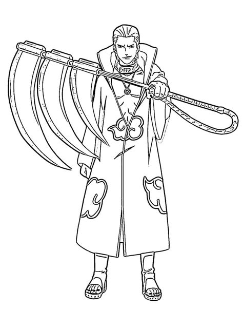hidan coloring pages