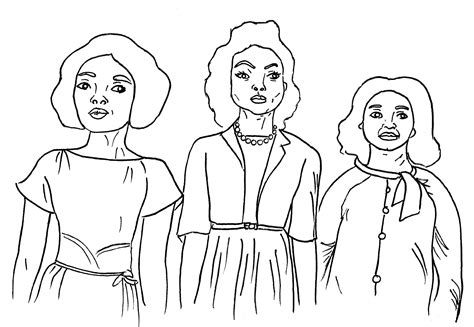 hidden figures coloring pages