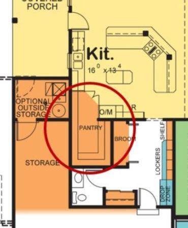 hidden pantry floor plan