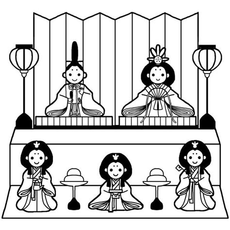 hinamatsuri coloring pages