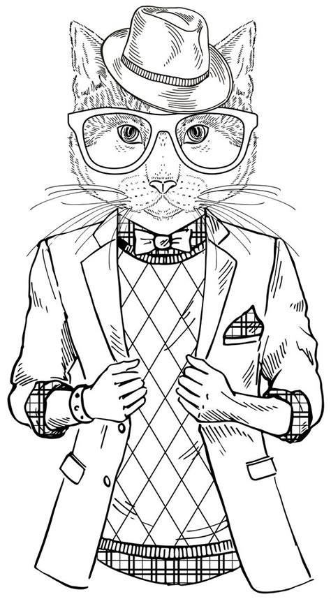 hipster coloring pages