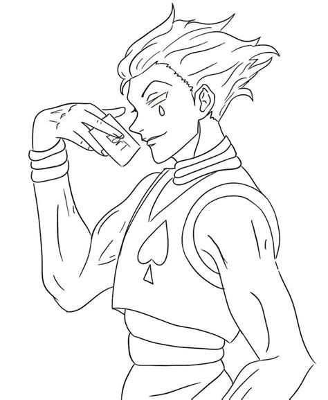 hisoka coloring pages