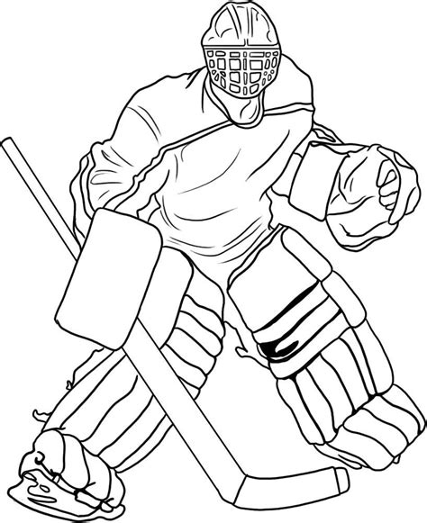 hockey coloring pages