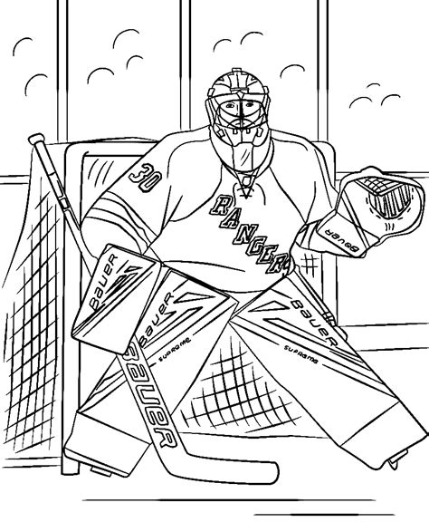 hockey coloring pages for adults
