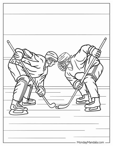 hockey coloring sheet