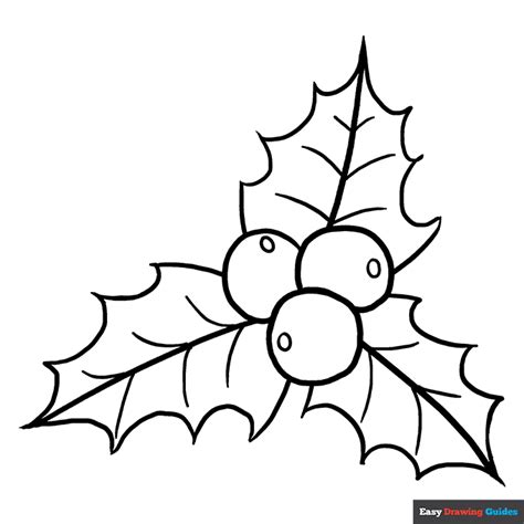 holly coloring pages