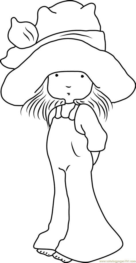 holly hobbie coloring pages